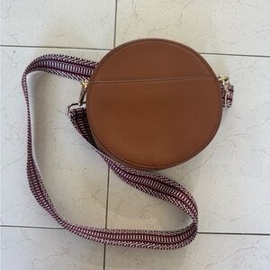 Vegan Fawn Round Crossbody Bag